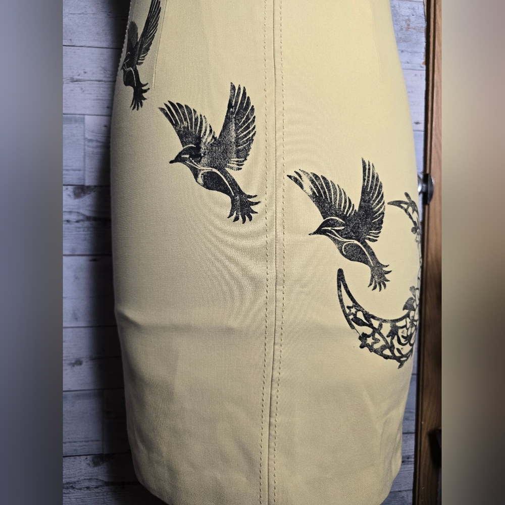 Elizabeth and James Imogen Yellow Dress with Hummingbird Print - Picture 6 of 12